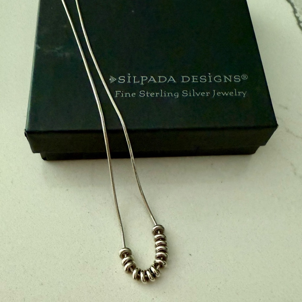 Silpada Silver Necklace with Beads